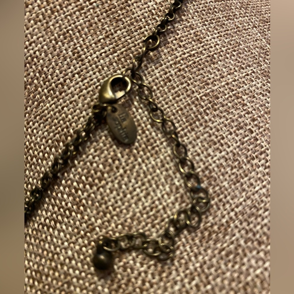 Lia Sophia necklace, jewel toned, neutral colors. - Picture 3 of 3